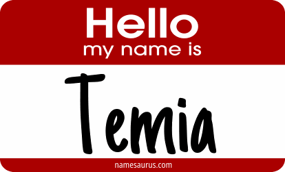 Hello my name is Temia png download