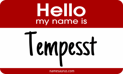 Hello my name is Tempesst png download