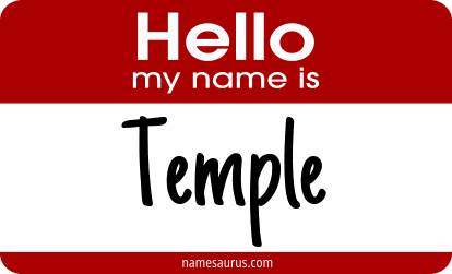 Hello my name is Temple png download