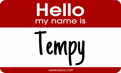 Hello my name is Tempy png download