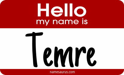 Hello my name is Temre png download