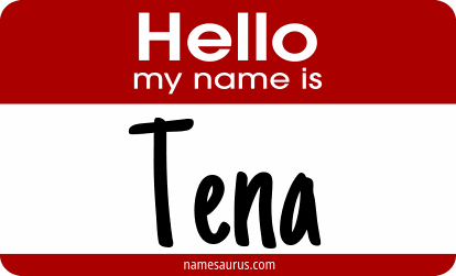 Hello my name is Tena png download