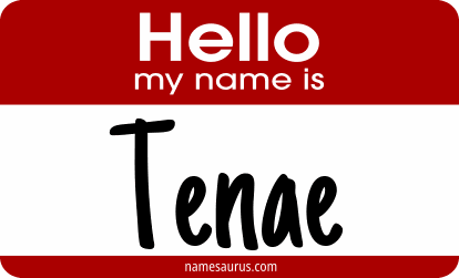 Hello my name is Tenae png download