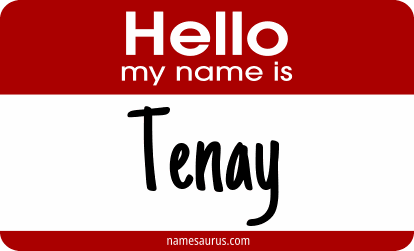 Hello my name is Tenay png download