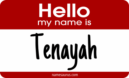 Hello my name is Tenayah png download