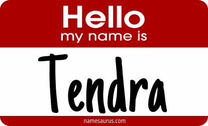 Hello my name is Tendra png download