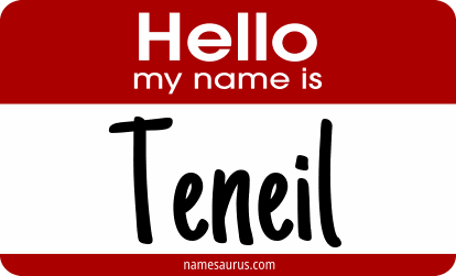 Hello my name is Teneil png download