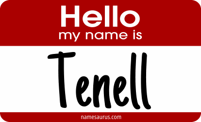 Hello my name is Tenell png download