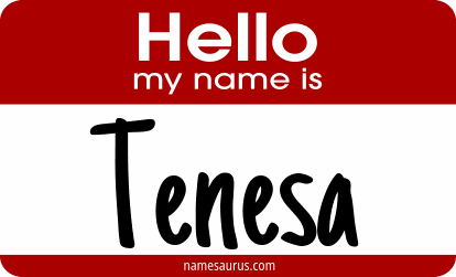 Hello my name is Tenesa png download