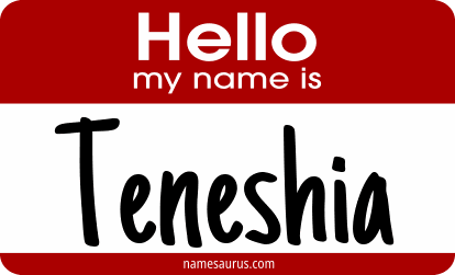 Hello my name is Teneshia png download