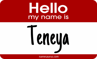 Hello my name is Teneya png download