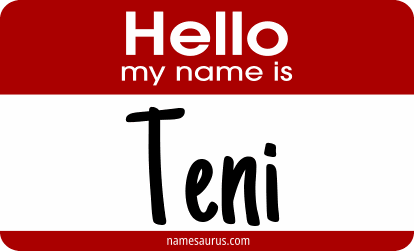 Hello my name is Teni png download