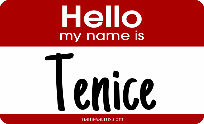 Hello my name is Tenice png download
