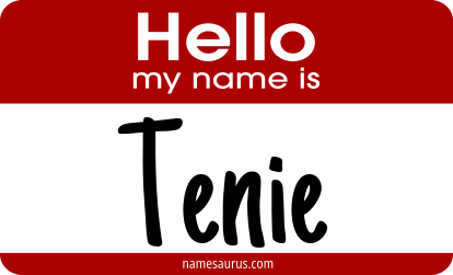 Hello my name is Tenie png download
