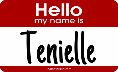 Hello my name is Tenielle png download