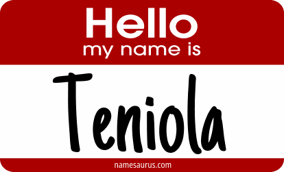 Hello my name is Teniola png download
