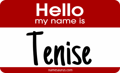 Hello my name is Tenise png download