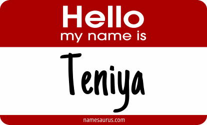 Hello my name is Teniya png download