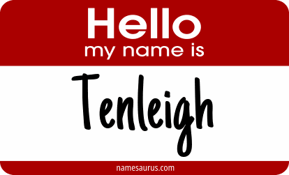 Hello my name is Tenleigh png download