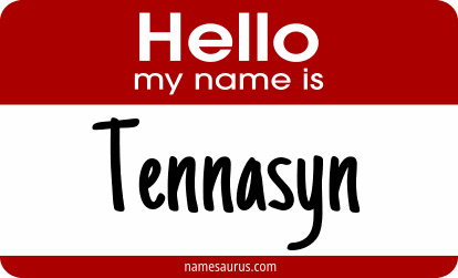 Hello my name is Tennasyn png download