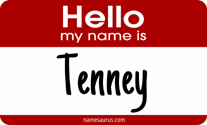 Hello my name is Tenney png download