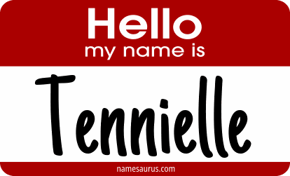Hello my name is Tennielle png download