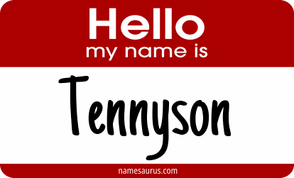 Hello my name is Tennyson png download
