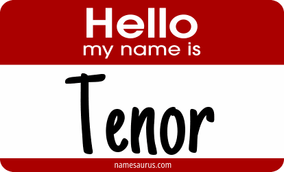 Hello my name is Tenor png download