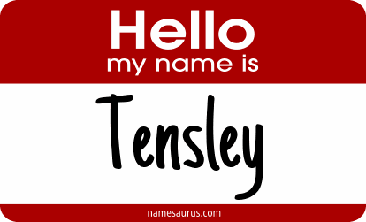 Hello my name is Tensley png download