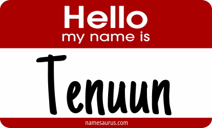Hello my name is Tenuun png download