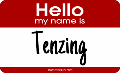 Hello my name is Tenzing png download