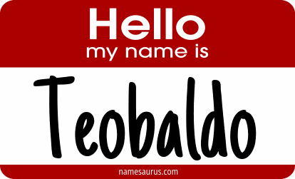 Hello my name is Teobaldo png download
