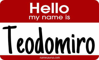 Hello my name is Teodomiro png download