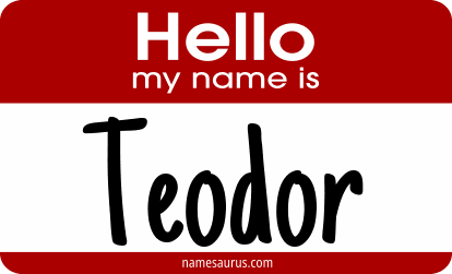 Hello my name is Teodor png download
