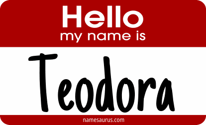 Hello my name is Teodora png download