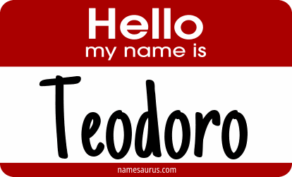 Hello my name is Teodoro png download