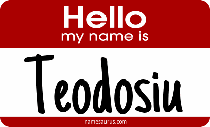 Hello my name is Teodosiu png download