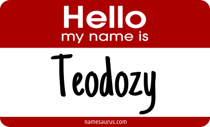Hello my name is Teodozy png download
