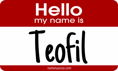 Hello my name is Teofil png download