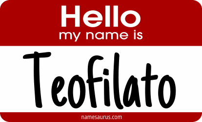 Hello my name is Teofilato png download