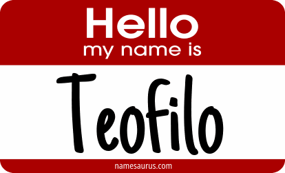 Hello my name is Teofilo png download