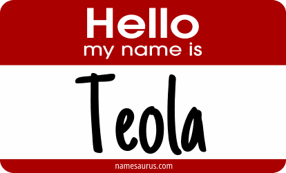 Hello my name is Teola png download