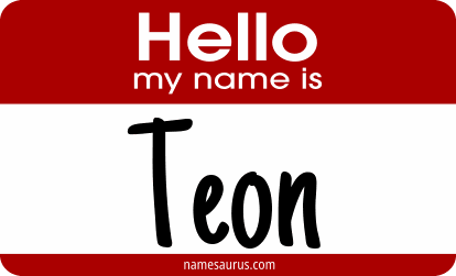 Hello my name is Teon png download