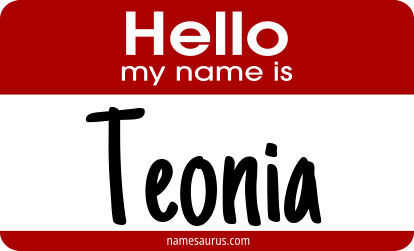 Hello my name is Teonia png download