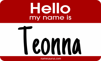 Hello my name is Teonna png download
