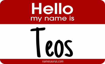 Hello my name is Teos png download