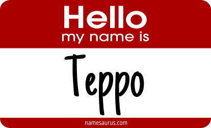 Hello my name is Teppo png download