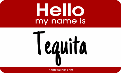 Hello my name is Tequita png download