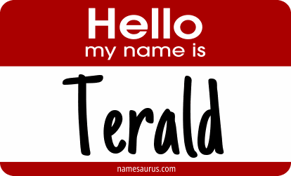 Hello my name is Terald png download