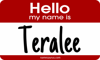 Hello my name is Teralee png download